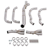 Motorcycle Full Exhaust System Vent Front Pipe Link Connect for BMW S1000RR 2009-2018
