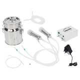 7L Pulsating Rechargeable Portable Electric Vacuum Pump Milking Machine Milker Voltage