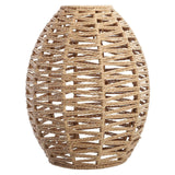 1pc Hand-woven Lampshade Imitation Hemp Rope Woven Light Shade Creative Pendant Light Cover