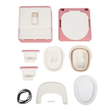 Bedside Commode for Adults Anti Slip Soft Padded High Weight Capacity Bedside Commode Toilet for Bathroom Outdoor