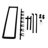 Multi Guitar Stand Metal and EVA Multiple Guitars Display Holder with Wheels for Shops FL 17W