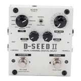 Delay Effect Stereo Dual Channel 8 Modes Loop Recording Digital Stompbox 2000MS DC9V 220mA