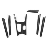 6Pcs Interior Trim Kit Gear Shift Panel Inner Door Panel Carbon Fiber Cover Fit for X3 F25 X4 F26 LH
