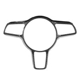 Carbon Fiber Interior Steering Wheel Cover Trim Fit for Porsche Paramela/Macan/Cayenne