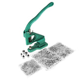 1pc Hand Press Grommet Eyelet Machine with 3 Dies & 1500pcs Grommets 6/10/12mm