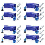 2PCS Propane Tank Holder Cylinder Mounted Bracket with Screws Blue
