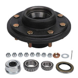 16PCS 8 On 6.5in Trailer Hub Kit 7000lbs Capacity Secure Connection Replacement Axle Hub Set for Tra