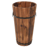 Farmhouse Wooden Umbrella Bucket Umbrella Holder Outside Umbrellas Umbrella Stand