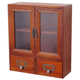 Vintage Counter Top Wooden Storage Cabinet Table Storage Cabinet Food Pantry Cabinet