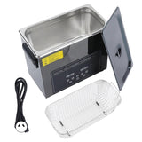 Ultrasonic Cleaner Cleaning Machine Heater Timer Stainless Steel for Jewelry GlassesAU Plug 220V