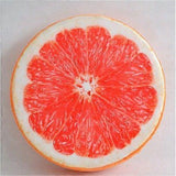 Round Throw Pillows: Realistic 3D Fruit Pillow Comfortable Decorative Grapefruit Floor Seat Cushion for Home Sofa Couch Office
