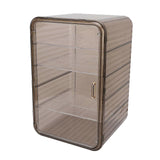4 Tier Cup Storage Cabinet Large Capacity Multifunction Translucent Cup Storage Rack Shelf Water Bottle Organizer for Kitchen