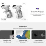 Seal Lite 3D Scanner for 3D Printer with 0.02mm Accuracy Detailed Precision 10FPS Scanning Speed Ant