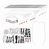 Car LED Strip Lights 64 Colors Ambient Interior Lighting Kits Door Outline Footwell Lamp Bar Replace