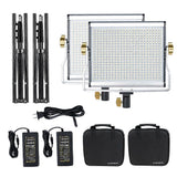 Bi-Color LED Video Light Stand Kit with 480 Beads, 29W Power, and Adjustable Angles