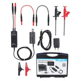 DP10013 High Voltage Differential Probe 100MHz Oscilloscope Probe Kit 3.5ns Rise Time 50X 500X Attenuation USB Powered EU Plug 100-240V
