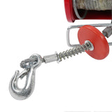 Electric Cable Winch Lift Hoist Equipment with 12 Meters Steel Wire Rope 1450W 400-800KGUS Plug 110V