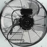 Shutter Wall Ventilator 150W 20 Inch Large Air Volume Quiet Aluminum Alloy Exhaust Fan  AC110V