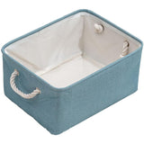 Fabric Storage Basket Foldable Storage Cabinet (blue)