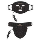 LED Photon Face Neck Cover Red Blue LED Skin Rejuvenation Face Neck Cover Beauty Device for Skin Care Black