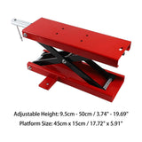 Motorcycle Motorbike Bike Stand Center Scissor Lift Hoist Workshop Bench 500KG