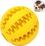 (yellow) Dog Toy Balls, Non-toxic Anti-bite Toy Balls For Pet Puppies, Cats And Dogs, Therapeutic Pet Dog Food, Chewing Teeth, Cleaning Balls, Exercise Game, I
