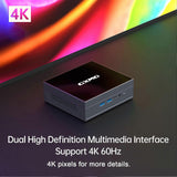 GXMO GX55 Mini PC Desktop Computer with Intel 11th Gen Celeron Processor N5105 16G DDR4 Dual Channel 512GB SSD   Storage Support Triple Screen 4K Reso