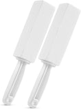 (White) Set Of 2 Pumice Toilet Cleaning Brushes With Handles, Removable Toilet Ring For Hard Water, Limescale And Rust, Suitable For Cleaning Toilets, Bathroo