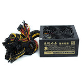 ATX 2000W PSU Power Supply for 16 Video Card Mining Bitcoin Miner 4+4pin CPU