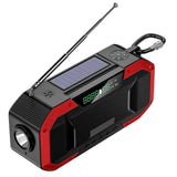 Emergency Portable Radio  Am/fm Hand-crank Radio With Bright Flashlight Sos Alarm And 5000mah Power Bank  Fm Digital Radio