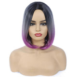 Fashion Wig Hair Middle Parted Ladies Wig Head Covering,B