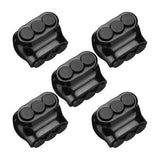 5 Pcs Black Insulated Multi Cable Connector, 3 Ports Electric Wire Connectors and Soldering Lugs,Cable Splicers 14-4AWG