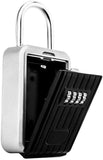 Keybox 4 Chiffres Metal Mot De Passe Stockage Porte  Verrouillage Suspendu Porte Antivol Suspension Combo Lock Organisateur Pour La Scurit Intrieure E