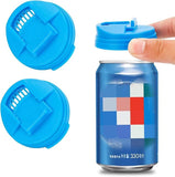Reusable Soda Tank Cover Food Carbonated Drink Tank Cover Sealed Plastic Bottle Cap 2pcs (blue)