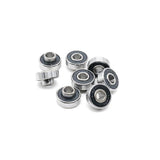 8PCS Skateboard Bearing 608RS 8x22x7mm Abec9 Integrated Spacer Longboard Bearing 608 Dance Board Double Rocker Board Bearings Ref: 2431