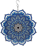 360 Degree Metal Hanging Windmill Mandala Indoor Or Outdoor Decoration (mandala)