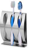 Toothbrush Holder, Wall Mounted Toothbrush Holder, 3 Hole Stainless Steel Toothbrush Holder, Unperforated Family Bathroom Toothbrush Holder (3 Hole To