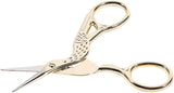 Vintage Stainless Steel Embroidery Scissors Sewing Process Spinning Scissors (10122 - 4.5 Gold Plated)