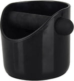 Non-slip Rubber Coffee Canister For Coffee Grounds, Espresso, Ground Coffee, Coffee Crush Box, Black Non-slip Rubber Bucket (straight Mouth Black)