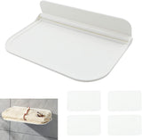 Bathroom Shelf - Undrilled, Foldable, Self - Adhesive Shelf For Bathroom, Bedroom, Router, Clothes, Sundries (large)