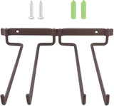 Wine Glass Rack Holder, Wine Glass Rack Holder Rack, Under Cabinet Rack Holder, Hanging Wine Glass Rack, With Screws, Holds Two Rows Of Wine Glasses,