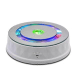 Led Light Electric Rotating Turntable Display Stand
