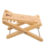 Elegant Guitar Foot Stool Wooden 4Height Bass Pedal Classic Guitar Footrest Stand Supply
