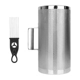 Guiro Shaker  Stainless Steel Percussion with Scraper  Ergonomic Design