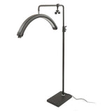 23 Inch 40W Eyelash Beauty LED Floor Light 2700K to 5600K Black Half Moon Nail Art Eyebrow Tattoo Lamp 100240V UK Plug