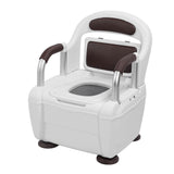 Bedside Commode Height Adjustable High Weight Capacity Anti Slip Potty Chair with Arm for Elderly and Disabled