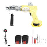 Cordless Tufting Gun 360 Adjustable Handle Rechargeable Portable Rug Tufting Gun Kit 100240V UK Plug