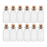 12pcs Small Cork Glass Bottles Multi-function Wish Bottles Delicate Miniature Bottles Mini Glass Vials Small Glass Jars Corks Glass Bottle