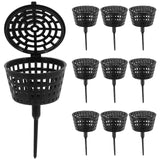 10pcs Fertilizer Basket Gardening Plastic Bonsai Fertilizer Basket Fertilizer Cover Box Basket Automatic Plant Fertilizers Basket Plastic Fertilizatio