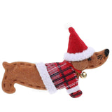 Cute Wiener Dog Christmas Tree Ornaments Delicate Xmas Decor Adorable Badger Dog Pendant For Christmas Tree Christmas Decoration
